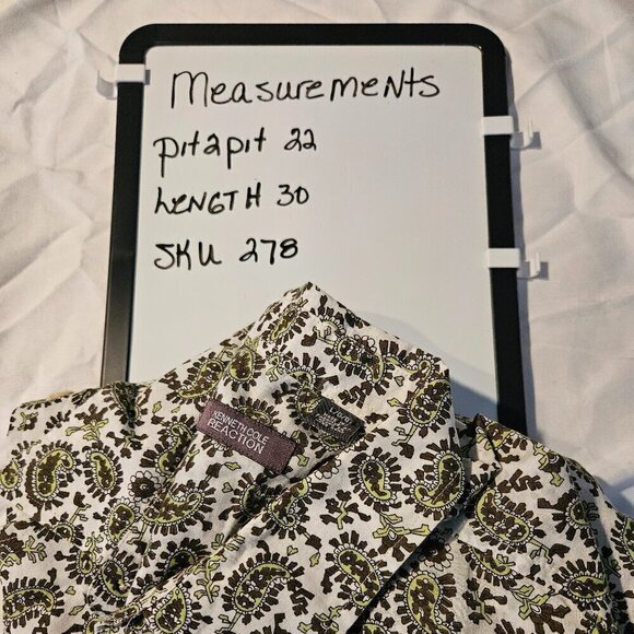 Men’s Paisley Print Dress Shirt size large - Picture 7 of 7